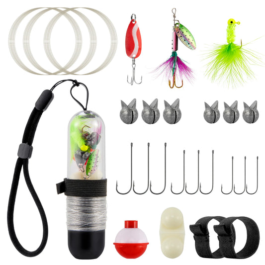 Survival Fishing Kit Pocket Reel (25pc.)