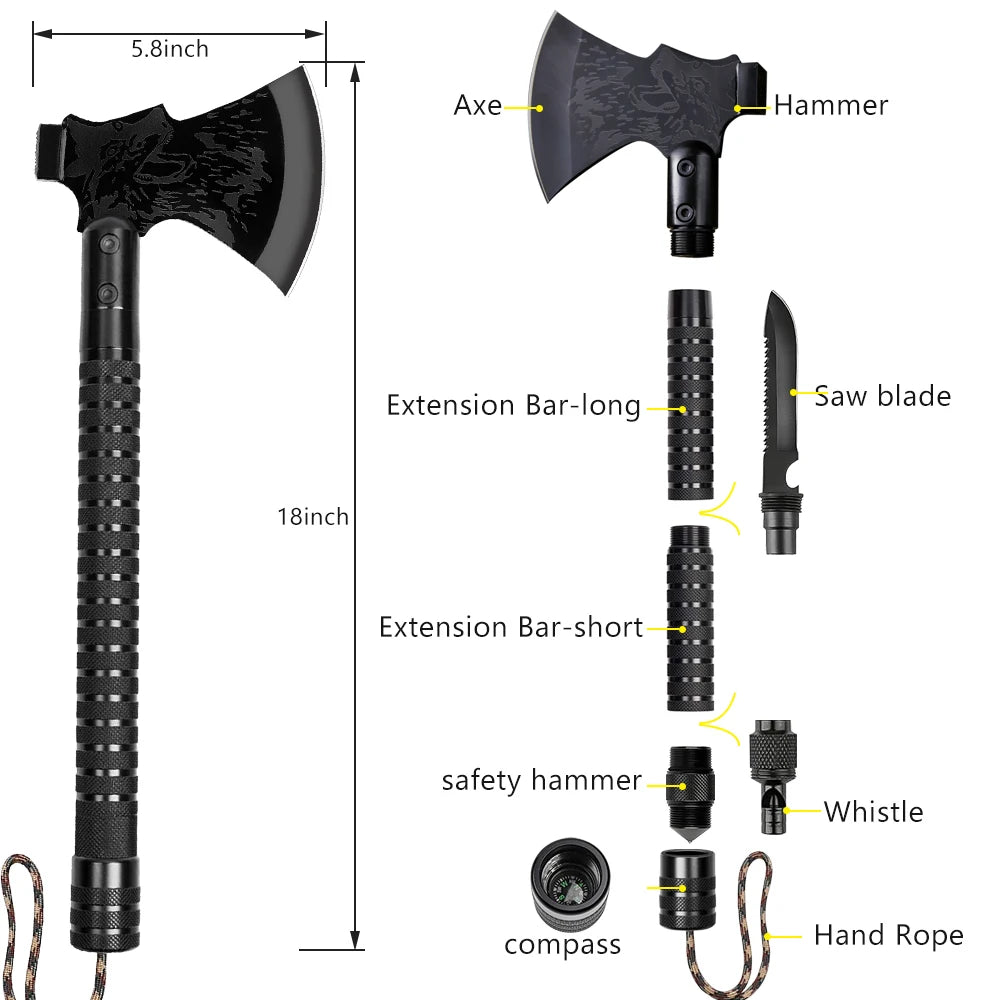 Multipurpose Shovel Axe Set